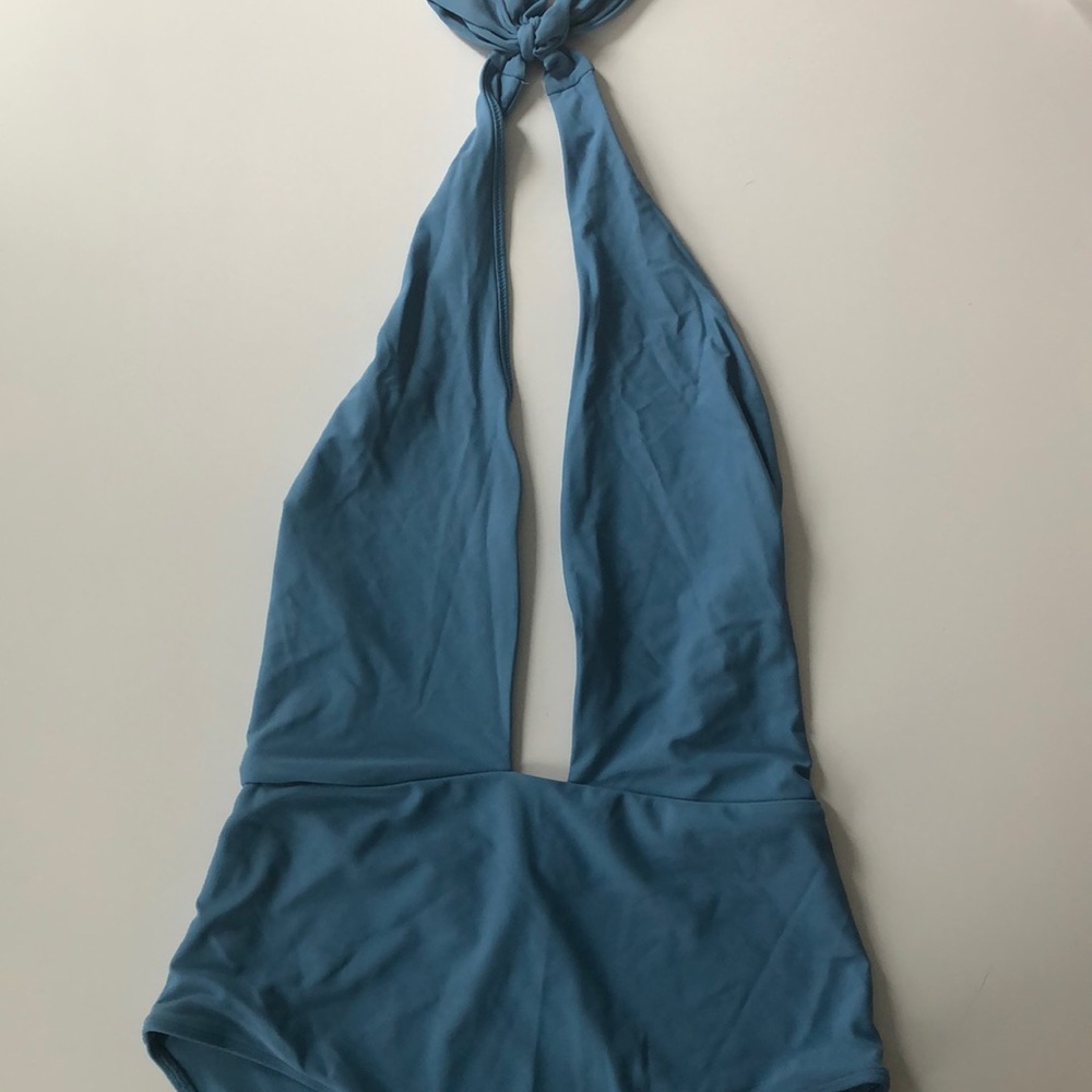 Halter One Piece Bathing Suit- Large